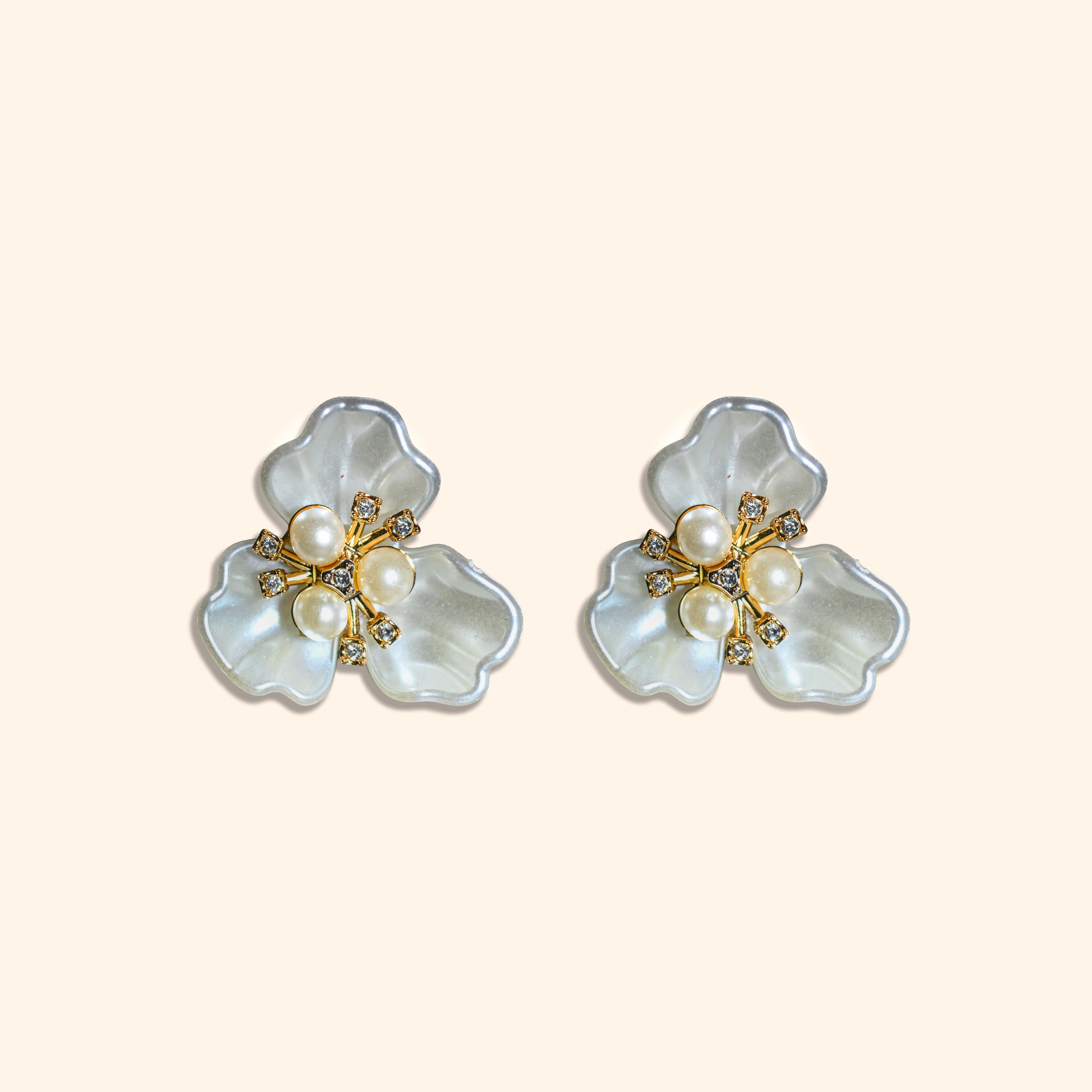 Pearl flower - 1 paire